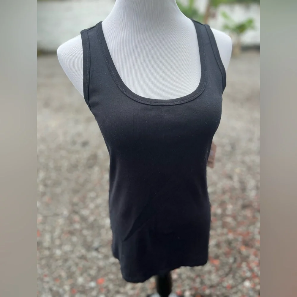 NWT St. John’s Bay Tank Top • Black - Picture 4 of 15